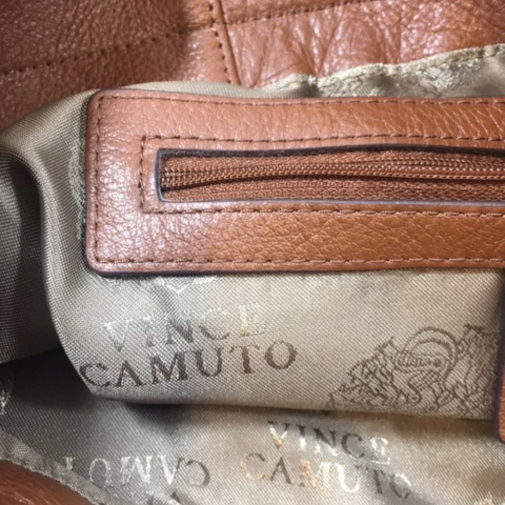 Vince Camuto Soft Brown Leather HOBO Handbag - Picture 9 of 15